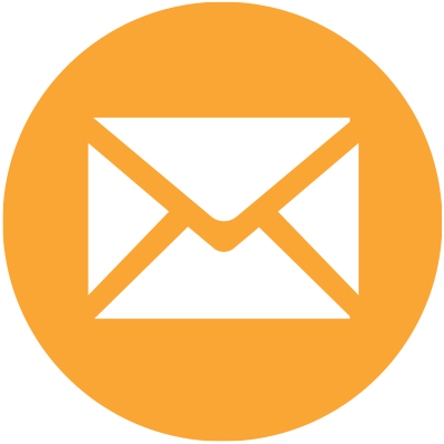 white envelope on yellow background