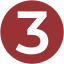 3 on a red circle